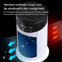 Ventilator - Persoonlijke Koeler - Persoonlijke Koeling - Draagbaar - 300ml Tank - Wit — thumbnail 5