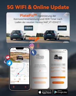 Dashcam - 4K + 1080P + 1080P - 3 Camera's - Nachtzicht - Voor Auto's — thumbnail 4