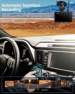 Dashcam - 2,5K QHD - Automatische opname - 24-uurs parkeermodus - Voor auto — thumbnail 4