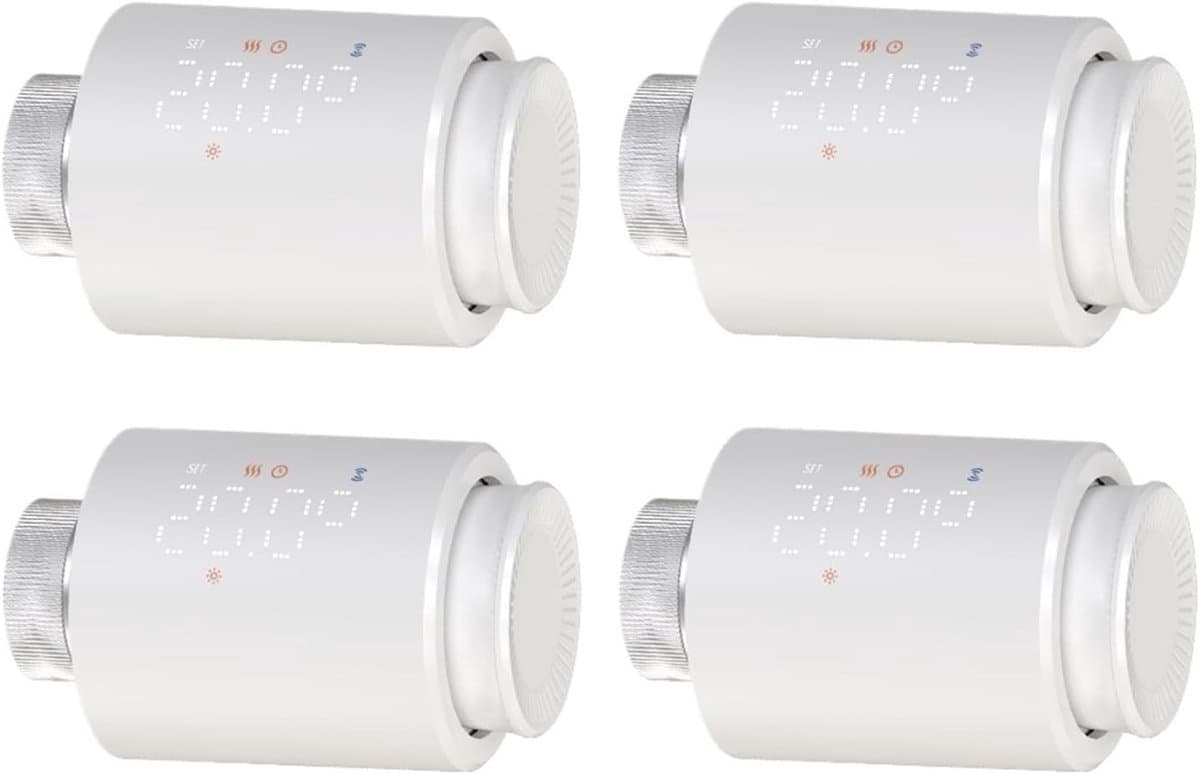 Radiatorthermostaat - Slimme Thermostaat Controller - Energie Besparen - Nauwkeurige Temperatuurregeling - M30*15mm - Wit — afbeelding 1