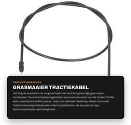 Tractiekabel voor Fuxtec FX RM Grasmaaier - Vervangende Aandrijfremkabel - Motorzone Bedieningskabel — thumbnail 5