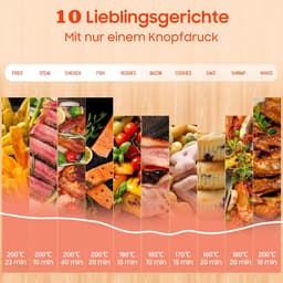 Hete Lucht Friteuse - Dubbele Mand - Gezond Koken - Sync Finish Dual Cook - 11 Liter XXL - Zwart — thumbnail 3