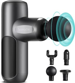 Mini Massage Gun - Spierstimulator Percussie - Spierherstel Bevorderen - 5 Instelbare Snelheden - 8mm Impactdiepte - Zwart — thumbnail 1