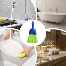Handveger en Blik Set - Stoffer en Blik Kleine Bezem - Snel Opruimen - Compact Lichtgewicht — thumbnail 3