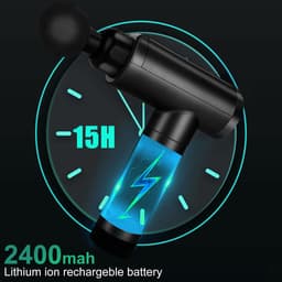SnelShoppen - Massagepistool voor Diep Weefselmassage, Stille Percussie, Spierpijn Verlichting, Ideaal voor Rug, Nek, Schouders, Hoofd, Lichaamshamer — thumbnail 5