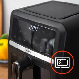 SnelShoppen - Heteluchtfriteuse 5L, 1500W Airfryer Zonder Olie, 10 Automatische Programma’s, LED-Touchscreen, Mand & Rooster, Kijkvenster, Eenvoudig t — thumbnail 5