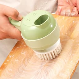 Elektrische Groentesnijder - Keukenmachine - Snel koken - 4-in-1 functie - 20.5 x 9.5 cm - Grijs — thumbnail 4