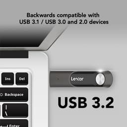 USB Flash Drive - Geheugenstick Externe Opslag - Grote Bestanden Overzetten - Razendsnelle Snelheid - 1 TB - Zilver — thumbnail 2