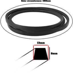 Maaier Dek Riem 135061504/0 voor Mountfield Grasmaaier - Zwart — thumbnail 1