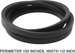 SnelShoppen - Deckriem Grasmaaier V-Snaar 754-04219 954-04219 263x0.5 inch Geschikt voor MTD Cub Cadet LT2000 LTX1045 LTX1046 — thumbnail 3