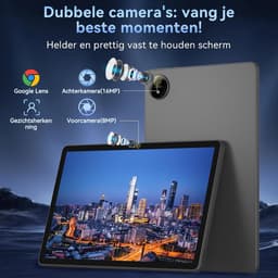 SnelShoppen - 11 Inch Tablet Android 16 met Gemini AI, T7250 Octa-Core, 32GB RAM, 128GB ROM, 16MP + 8MP Camera, 8000mAh, 1920x1200 IPS HD, Wi-Fi 5.8GH — thumbnail 4