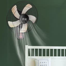 Wandventilator Afstandsbediening - Muurventilator Stille - Ruimte Koelen - Koperen Motor Kogellagers - 50W - Wit — thumbnail 4
