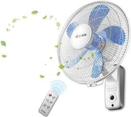 Wandventilator - Muurventilator Afstandsbediening - Ruimte Koelen - Stille Werking - Niet gespecificeerd - Wit — thumbnail 2