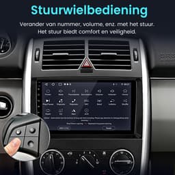 Awesafe Autoradio - 4GB & 64GB 8-Kern V1PRO - Geschikt Voor Mercedes A B V Sprinter Klasse W169 W245 W639 W906 Vito, Viano en VW Crafter 2005-2016 - Carplay & Android auto - Met navigatie GPS - Radio scherm — thumbnail 3