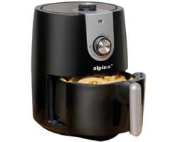 alpina Airfryer 2L - Heteluchtfriteuse 1-4 Personen - Air Fryer met Timer - Instelbare Temperatuur 80 tot 200 Graden - met Timer Functie - Heteluchtoven 900W