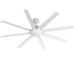 CREATE - Stille plafondventilator van 40W verkrijgbaar in meerdere maten - Wit - Ø165cm - Geen licht - WIND INDUSTRIAL