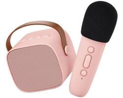 Lalarma Karaoke set - Bluetooth microfoon en luidspreker - Roze