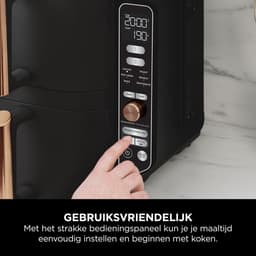 Ninja Double Stack XL Airfryer (SL400EUCP) – 9,5L – Verticale Airfryer met 2 Lades & 4 Bereidingsniveaus – Ruimtebesparend – 6 Functies – Incl. Tang – 8 Porties — thumbnail 6