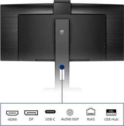 Philips 346P1CRH - QHD Ultrawide Webcam Monitor - USB-C 90w - KVM-Switch - 34 inch — thumbnail 3