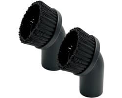 Zuigborstel - Ronde Stofborstel- Meubelborstel - 2 stuks - Universeel Stofzuigerborstels - Binnendiameter 44mm - Stofborstel - Meubelborstel - Haarlengte 30 mm - Hard Haar