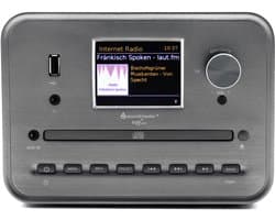 Soundmaster ICD1050SW - Stereo muziekcenter met internet/DAB+ radio, CD, USB, Bluetooth en APP-bediening