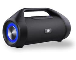 Bluetooth speaker met LED verlichting - Draadloze muziekbox met AUX en USB - 12 uur speeltijd - Splashproof