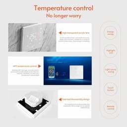 WIFI Thermostaat voor Watervloerverwarming - Programmeerbare Temperatuurregeling met Afstandsbediening - Geschikt voor Smart Home — thumbnail 5