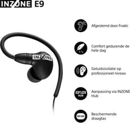 Sony INZONE E9 – In-ear Gaming Oordopjes - Zwart — thumbnail 3
