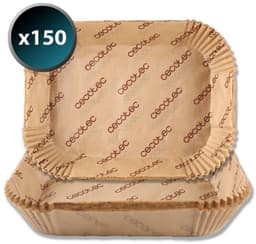 Papier voor luchtfriteuse Cecotec Cecofry TwinBucket 24 x 18 x 4,5 cm 150 Stuks — thumbnail 1