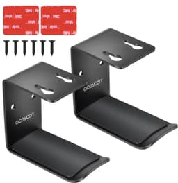 Hoofdtelefoon Stand en Hanger - Onder Bureau en Wand Bevestiging met Siliconen Pads - 2 Stuks — thumbnail 2
