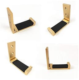 Opvouwbare Hoofdtelefoon Houder Wandbevestiging - Aluminium Wandhanger met Sterke Plakband en Schroeven - Voor Alle Hoofdtelefoons — thumbnail 3