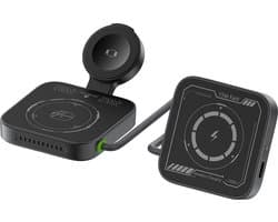 3-in-1 Draadloze Oplader - 22,5W Snellader - Opvouwbare Oplaadstation geschikt voor MagSafe iPhone 12, 13, 14, 15, 16, 17, Apple Watch & AirPods