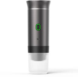 Xcruiser Draagbare koffiezetapparaat, 3-in-1 espressomachine, elektrische verwarming voor reizen, compatibel met kleine en grote capsules en gemalen koffie, USB-opladen voor 12 V, auto en camping (zwart) — thumbnail 3