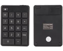Wireless Number Pad, Bluetooth Number Pad, External Portable Smart Financial Accounting Number Keyboard with 19 Keys, for Laptop Desktop Notebook, For Business Office Travel