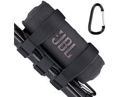 Hard reishoesje voor draadloze Bluetooth-luidsprekers - Verstelbare riembevestiging voor buiten of op de fiets