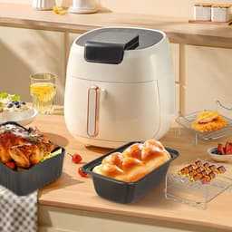 Fubzz Dual Zone Luchtfriteuse Accessoires - 13 delige set - Voor Ninja AF300EU AF400EU Princess Innsky Emerio Devology - 7.6L-9.5L - BPA vrij — thumbnail 4