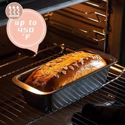 Mini broodbakvorm - antiaanbaklaag voor eenvoudig uit de vorm halen - bananenbroodbakvorm - 21*21*9,50 cm - geschikt voor bakliefhebbers om te maken in de oven of airfryer. — thumbnail 2