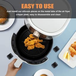 Vervangende airfryer, 4 rubberen bumpers, siliconen plaat en andere airfryer trays — thumbnail 5