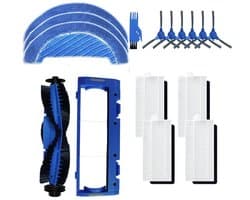 Reserveaccessoires en onderdelen - geschikt voor Cecotec Conga 1790 - 1090 - 990 - voor robotstofzuiger - VOOR Robotstofzuiger - Accessoireset - Vervangende - 16 stuks