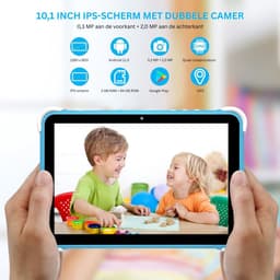 Kindertablet Vanaf 3 Jaar - Tablet Kinderen - Kinderspeelgoed - Blauw — thumbnail 2