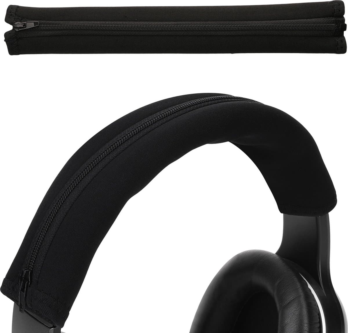 kwmobile cover voor koptelefoon hoofdband - geschikt voor Razer Kraken 7.1 V2 Pro - Koptelefoon band hoes van neopreen - In zwart — afbeelding 1