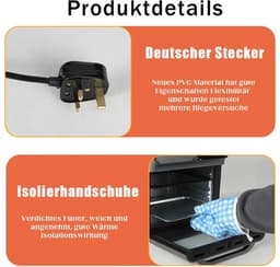 CS®- Airfryer- Airfryer oven- Heteluchtoven- 10 liter- 10 programma's- Led display- touchscreen — thumbnail 4