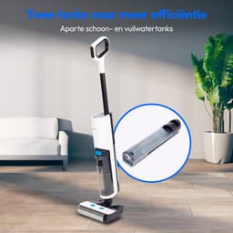MEDION LIFE H40 harde vloerenreiniger (snoerloos, oplaadbare accu, vloerreiniger, borstelrol, aparte schoon- en vuilwatertank, zelfreinigende functie, LED-display, MD11934) — thumbnail 5