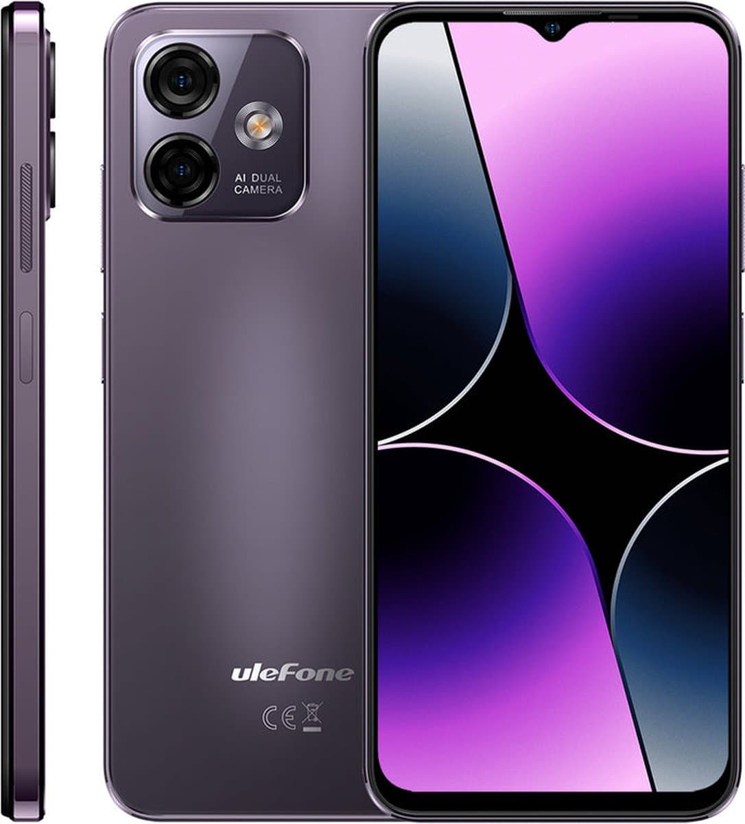Ulefone Note 16 Pro 16,6 cm (6.52") Dual SIM Android 13 4G USB Type-C 4 GB 128 GB 4400 mAh Violet — afbeelding 1