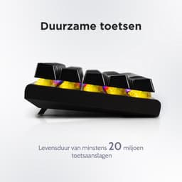 getcetera 60% Mechanisch Gaming Toetsenbord - Red Switches - RGB - QWERTY - USB-C Bedraad - Compact Zwart — thumbnail 3