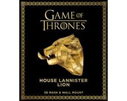 Game of Thrones Mask: House Lannister Lion (3D Mask & Wall Mount)