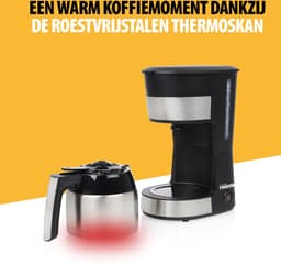 Tristar Koffiezetapparaat filterkoffie 900W - CM-1283 - 1 L, 10 koppen - Camping geschikt - Thermoskan — thumbnail 5
