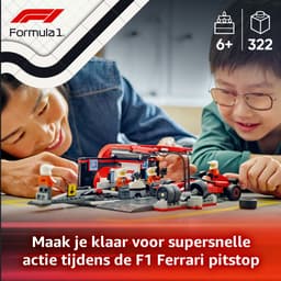 LEGO City - F1 pitstop en pitcrew met Ferrari auto Constructiespeelgoed — thumbnail 4