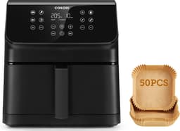 Cosori XXL Chef Edition 6.2 liter Airfryer - Met Bakpapier bakjes - 12 programma's — thumbnail 2