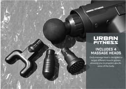 Urban Fitness - Massage Gun - 4 massagekoppen - zes standen — thumbnail 3